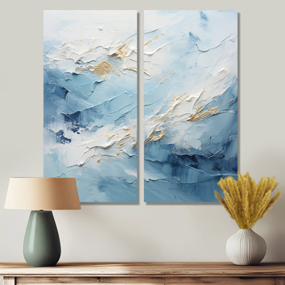 Antartica abstrait Tundra Bold II - paysages de montagnes, art mural