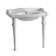 China Rectangular Console Bathroom Sink
