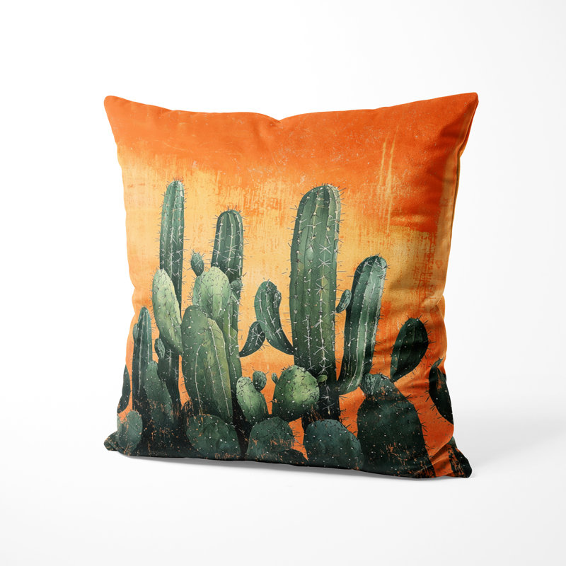 Coussin Cactus - Coussin Maricza, H 16 po x l 16 po