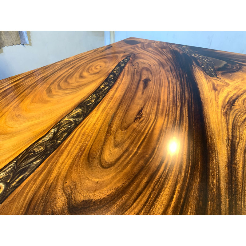 Dinn Solid Wood Top Dining Table