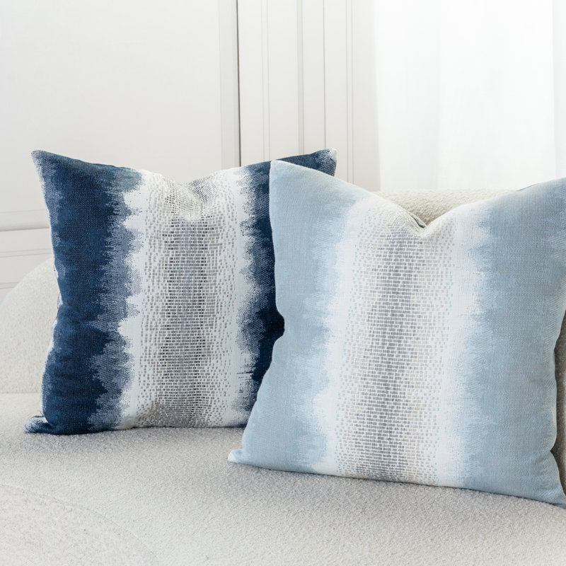 Resilience Square Indoor/Outdoor Pillow Cover & Insert, Square 20", Sky