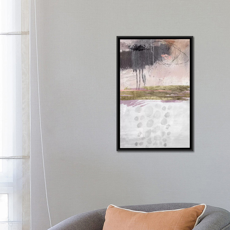 «Rosey» par Nikki Chu - impression, Cadre noir, H 26 po x l 18 po x 1,5 po