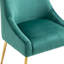 Chaise d'appoint rembourrée en velours Breionna-1128273205