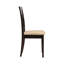 Chaise d'appoint à dossier en treillis Mahvish en cappuccino