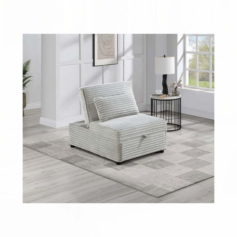 Fauteuil convertible Corduroy, Gris