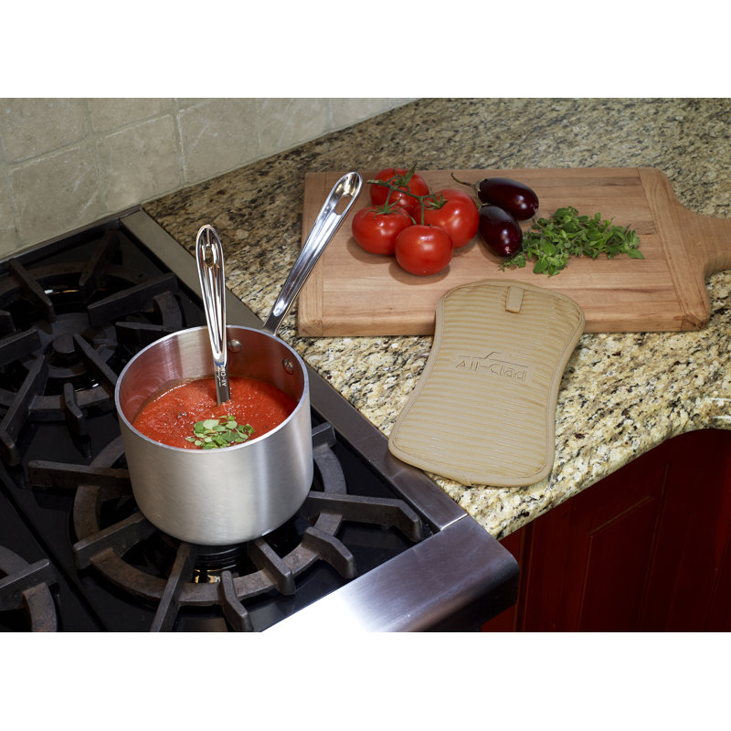 All-Clad 4-Piece Potholder and Oven Mitt Set, Much