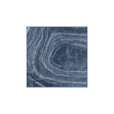 Machine Washable Blue Area Rug