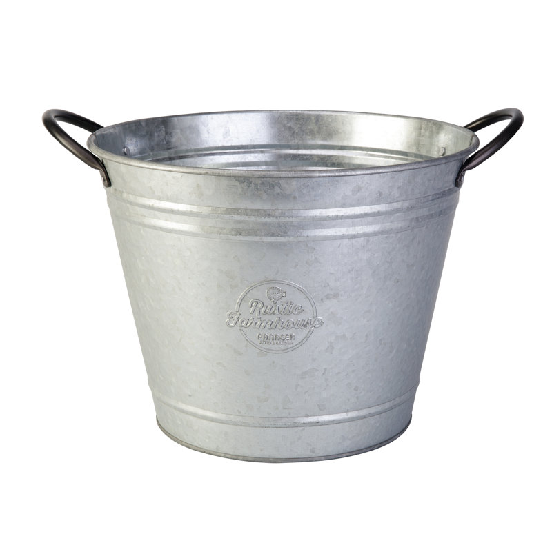 Zipporah Metal Cachepot, 25 cm H x 31.75 cm W x 20.32 cm D