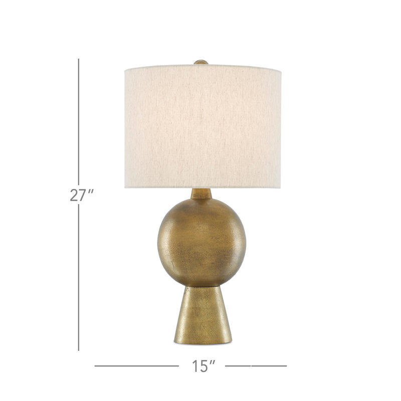 Lampe de table 27 po Rami, Laiton antique