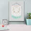 «Aqua Bohemian Macrame» par House Fenway, estampe numérique sur toile-736982830