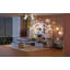 Lit simple avec canapé-lit, lit maison avec station de charge, recharge sans fil, tablettes et deux tiroirs, blanc-1374764263