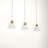 Jeffery - 3 Light Linear Pendant - Brushed Brass Finish - Clear Glass Shade - LED