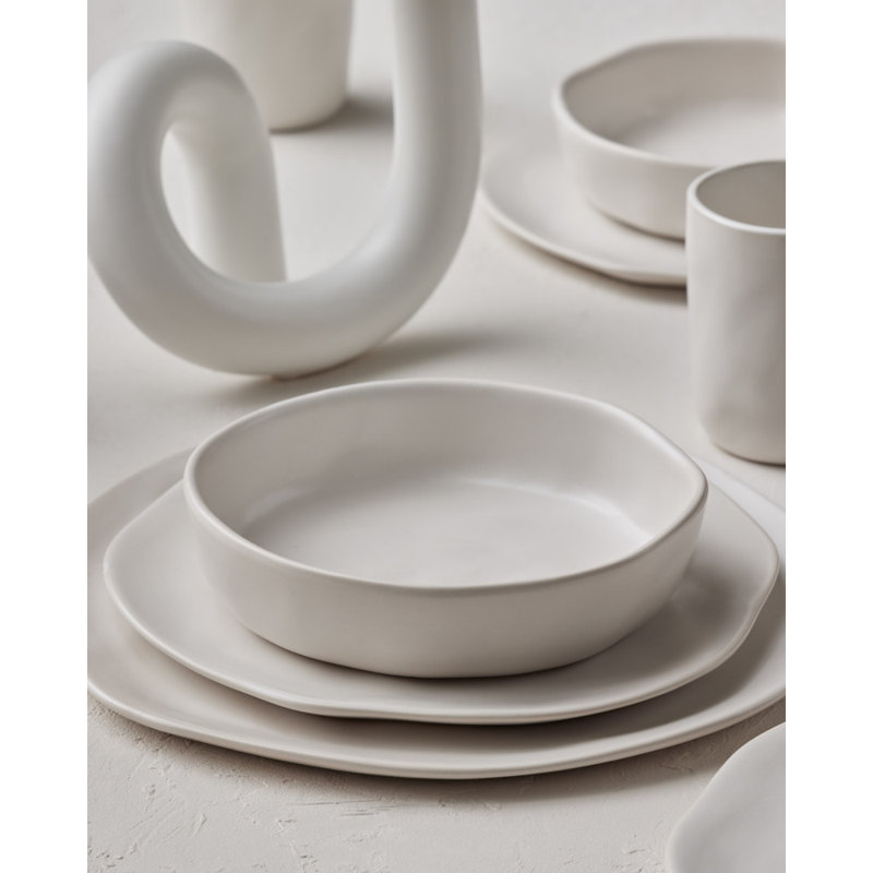Service de table 32 pièces Stone by Mercer Project Hekonda, Blanc