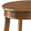 Table de bout en noyer avec tiroir et tablette pour petits espaces Modern Living