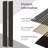 2 PCS 108'' x 11'' Slat Solid Wood Wall Paneling for Interior Wall and Ceiling Decoration, Acoustic Wood Panels (16.5 Sq. Ft./Case)-121782653-121782657
