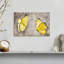 Treillis feuilles d'or sur toile-73643187