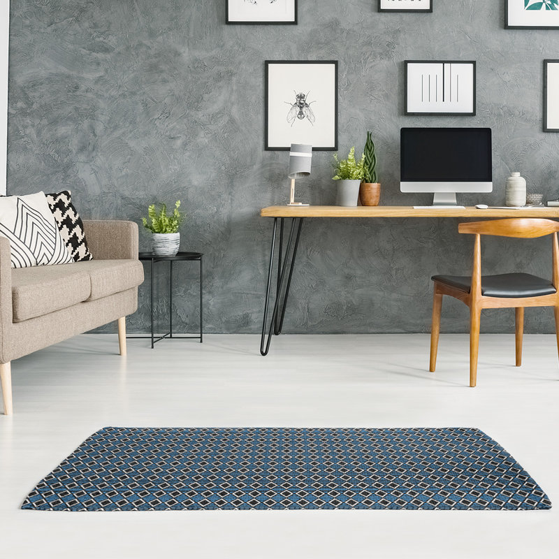 Chenille Geometric Indoor Rug, Rectangle 5' x 7'