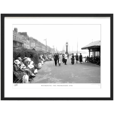 Weymouth, The Promenade 1918 by Francis Frith - Single Picture Frame Print