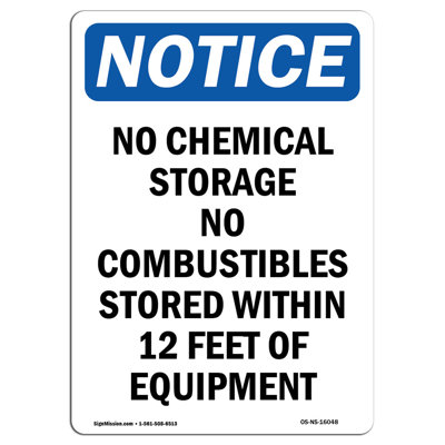 No Chemical Storage No Sign