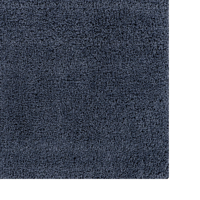 Micro 100% Polyester Solid Pattern Tufted Machine Washable Bathroom Rug, 24" x 40" Rectangle, Charcoal