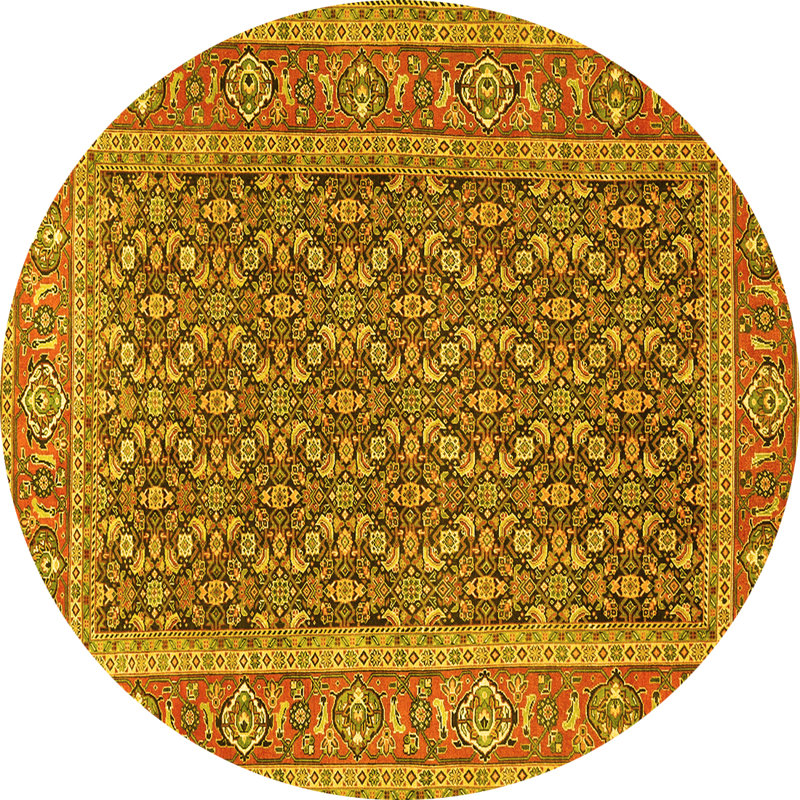 Anfisa Washable Oriental Indoor Rug, Round 7'