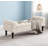 Button-Tufted End of Bed Bench with Rolled Arms-1956621636