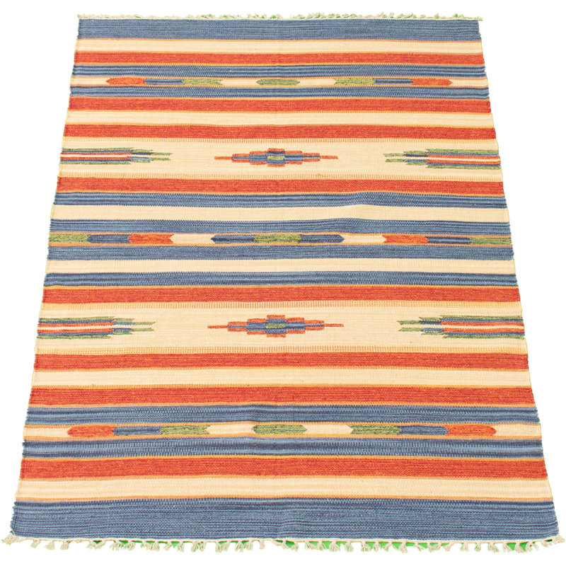 Wool Oriental Indoor Rug, Rectangle 4' x 5'10"