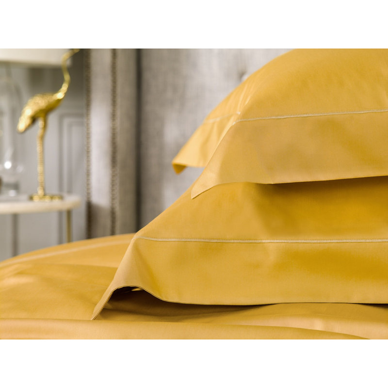Rhapsody Pillow Sham, Euro, Mustard