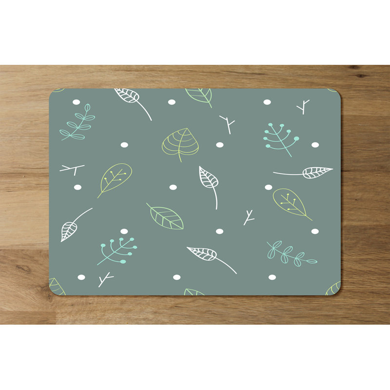 Osterhoudt Polyester-Coated Hardboard No Pattern Rectangle Placemat