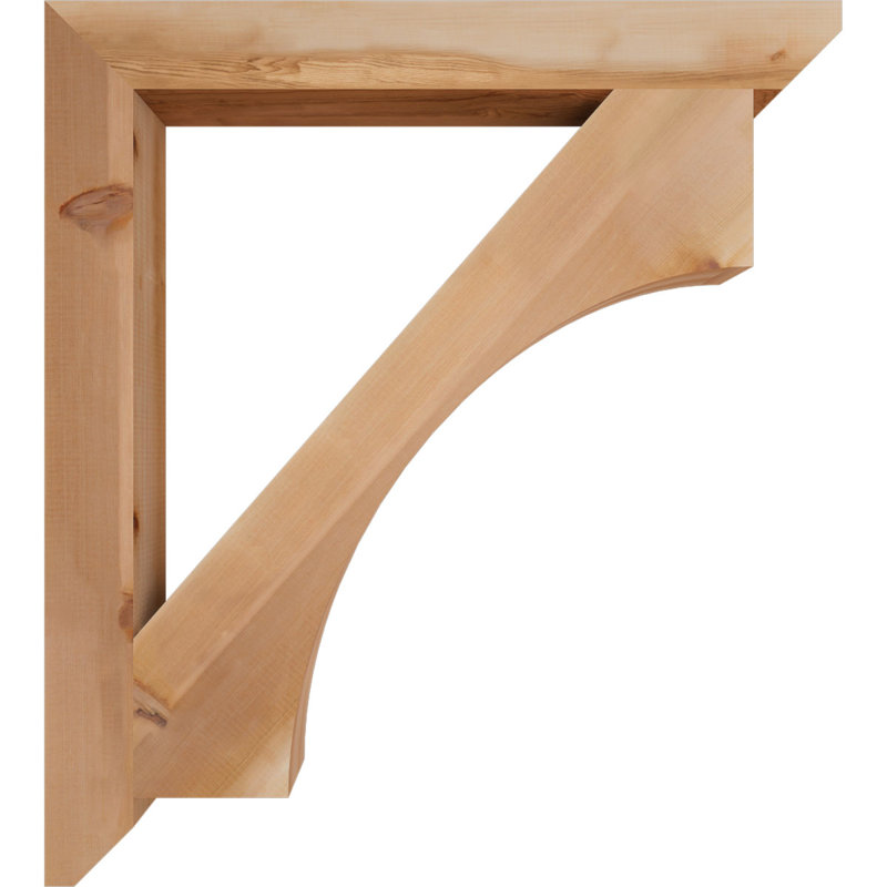 Support en bois Westlake, Cèdre rouge, 40" H x 3.5" W x 36" D