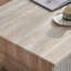 Table basse avec plateau en faux marbre, table basse moderne Mid-Century avec tiroir cannelé