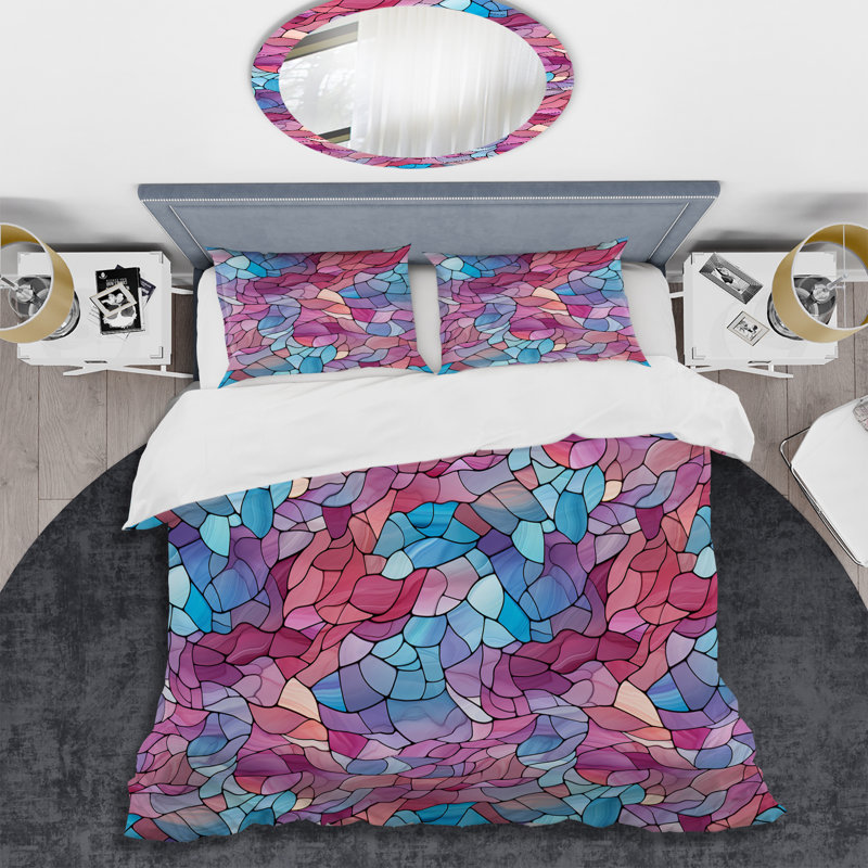 Ensemble de housse de couette Island Mosaic, Housse de couette pour très grand lit et 2 très