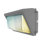 Ensemble de lampes à DEL 120-277 V avec photocellule Dusk To Dawn, intensité 0-10 V, puissance réglable 120/100 / 90W et CCT 50/40 / 30K, bronze, 1 paquet