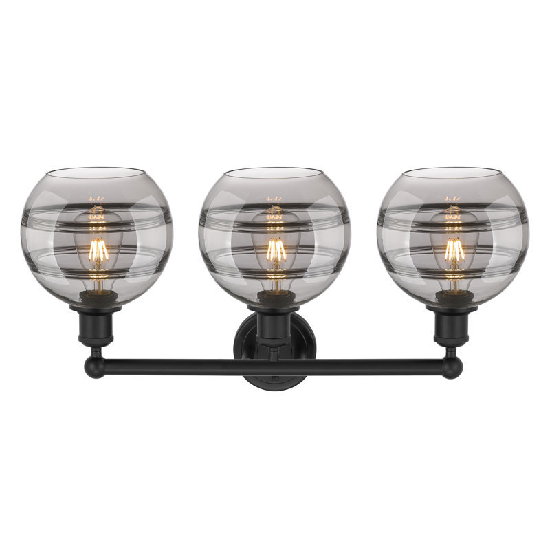 Bienes 3 - Light Dimmable Vanity Light, Light Smoke, Matte Black