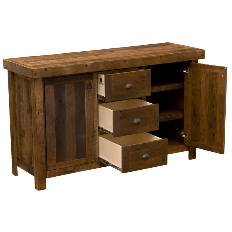 Buffet Fireside Lodge Barnwood - plateau artisanal, Bois de grange