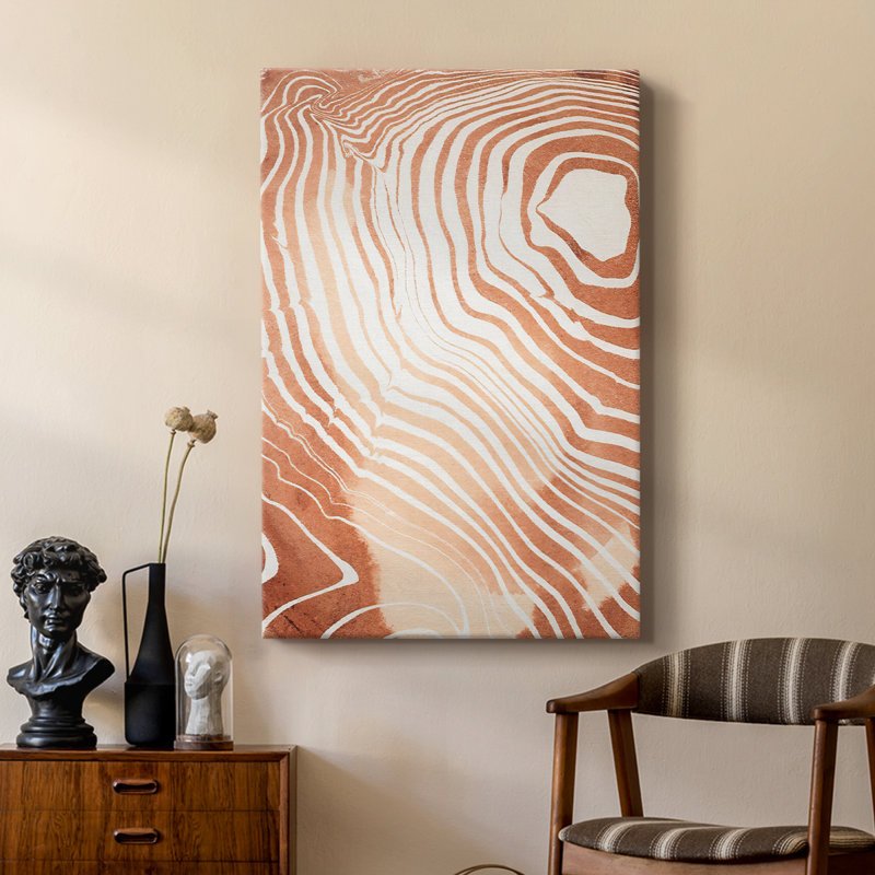 Grain de bois Suminagashi II - galerie sur mesure Cavas, H 36 po x l 24 po