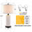 Yorleni Ceramic USB Table Lamp Set
