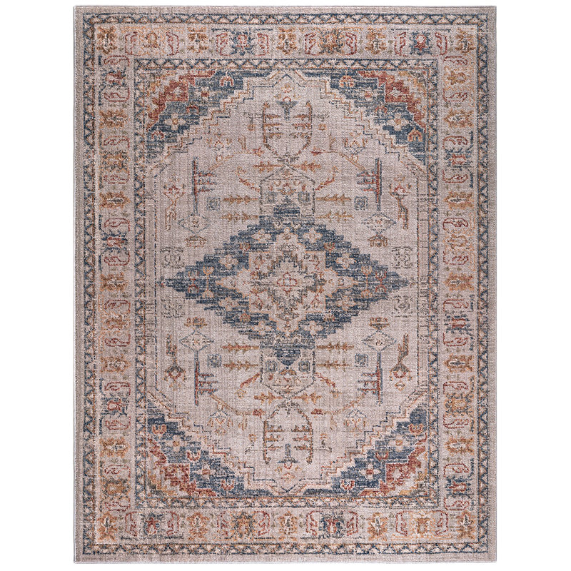 Tiled Border Area Rug