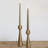 Iron Taper Candle Holder - Set Of 2 Decorative Candle Stand, Metal Decorative Candlestick Holder For Wedding, Dining Table, Party Decoration (Gold)