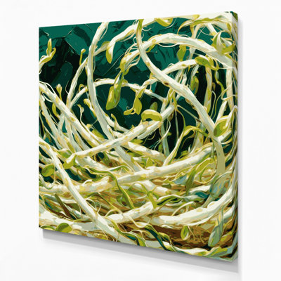 Art mural sur toile vert