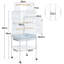 136cm Iron Play Top Floor Bird Cage with Wheels-661721026