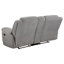 Chenille Upholstered Reclining Loveseat Grey