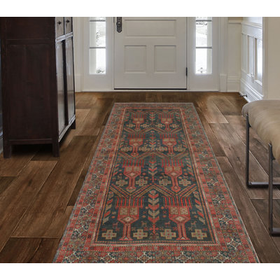 Chemin de table semi-antique gris anthracite Kasen