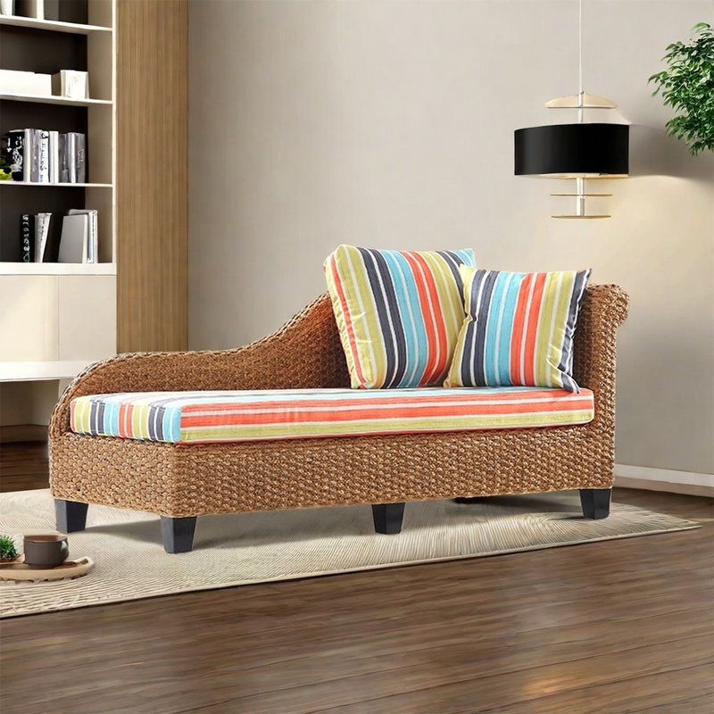Chaise en rotin en bois massif Fashion, Orienté à droite