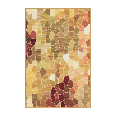 Tapis brun traditionnel 1661