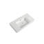 Lavabo de salle de bain en résine 36 po, couleur blanc brillant, profondeur 35,46 po x largeur 17,75 po, hauteur 463,3 po, et lavabo pour salle de bain, finition, très large et profond, teinté gratté