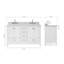 Ensemble de meuble-lavabo double 61 po Flynt-64627272-64627273