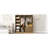 Doorless Wooden Storage Wardrobe For Dedroom With Shelves And 3 Drawers-618283397