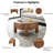 Motsinger Faux Leather Round Ottoman, Vintage Cider