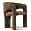 Chaises d'appoint modernes rembourrées en tonneau, fauteuils de salon sculpturaux pour le salon-695489907